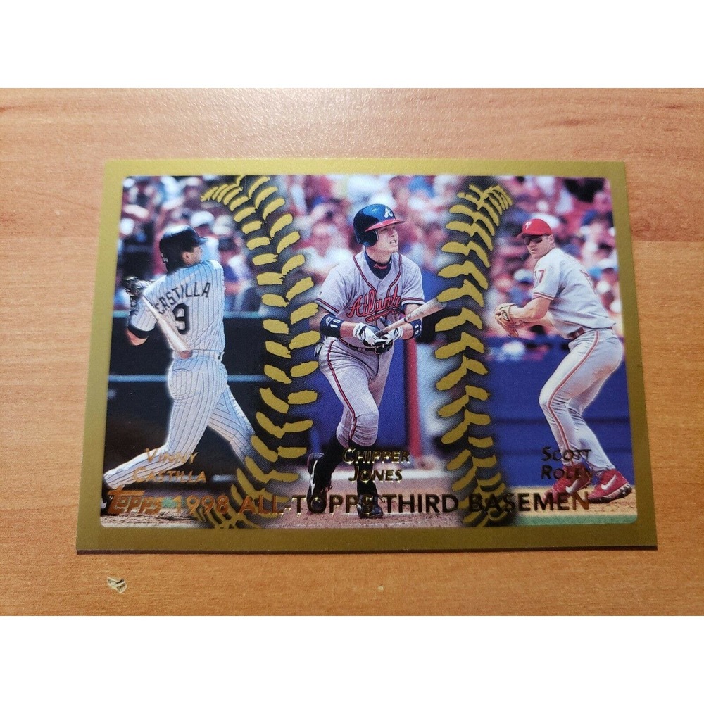 1999 Topps #453 Vinny Castilla Chipper Jones Scott Rolen - All Third Basemen MLB